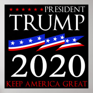 Poster Président Trump 2020