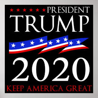 Poster Président Trump 2020