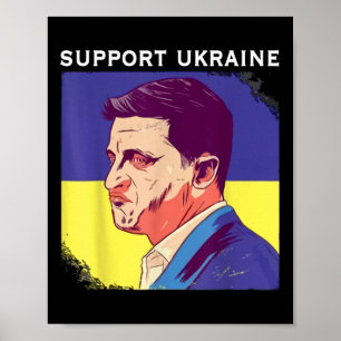 Poster Président Zelensky Ukraine Volodymyr Zelensky Ukra