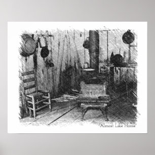 Poster Presque comme Accueil vintage