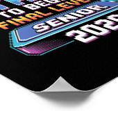 Poster Press Start To Begin Final Level Senior 2026 Gamer (Coin)
