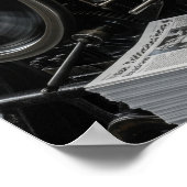 Poster Presse vintage (Coin)