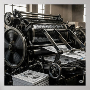 Poster Presse vintage