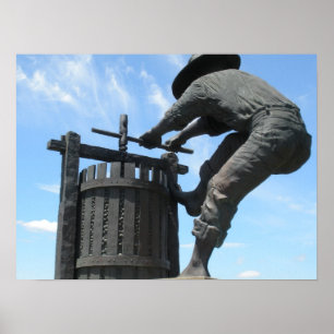 Poster Pressoir de Napa Valley/monument de broyeur