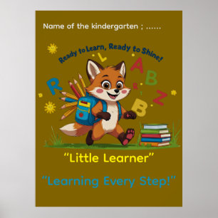 Poster Prêt à apprendre, prêt à briller !” – Maternelle M