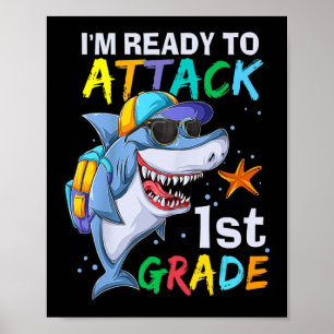 Poster Prêt À Attaquer Le Requin De 1Ere Année De Retour