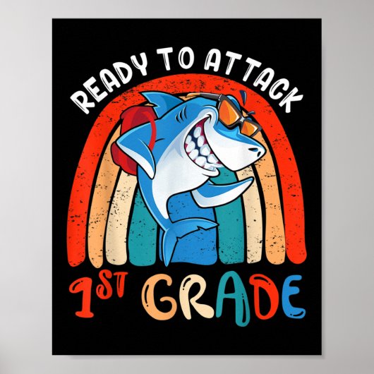 Poster Prêt à attaquer les élèves de 1ère année (Devant)