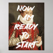 Poster Prêt à commencer la peinture de la Renaissance Cit (Devant)