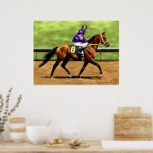 Poster Prêt à courir - Peinture à cheval (Cuisine)