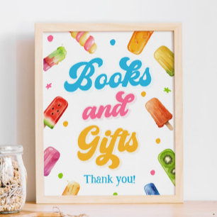 Poster Prêt à faire la promotion de livres et de cadeaux 