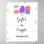 Poster Prêt à pop Baby shower Popsicle cadeau & carte (Devant)