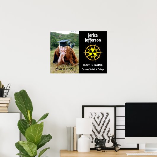 Poster Prêt à rayonner (Bureau à domicile)