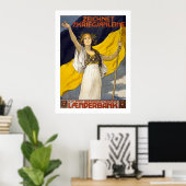 Poster Prêt de la 7e guerre autrichienne (blanc) (Bureau à domicile)