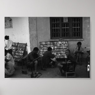 Poster Prêt de livres anciens en Chine à Changsha