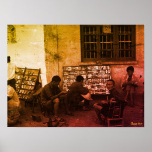 Poster Prêt de livres vintage China Changsha