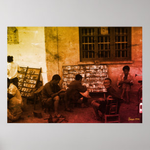 Poster Prêt de livres vintage China Changsha
