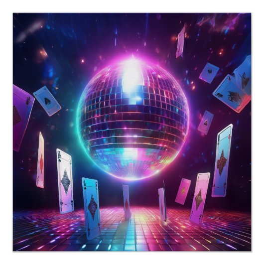 Poster Prêt Pour Une Nuit De Danse Et De Jeu (Devant)