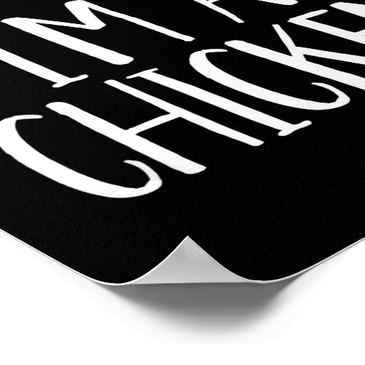 Poster Pretend I'm A Chicken Costume Family Funny Hallowe (Coin)