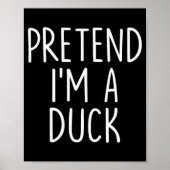 Poster Pretend I'm A Duck Halloween Couples Costume Group (Devant)