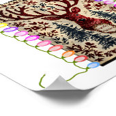 Poster Pretend I'm A Reindeer Funny Deer Xmas Lights Ugly (Coin)