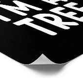 Poster Pretend I'm A Tree Funny Lazy Last Minute Hallowee (Coin)