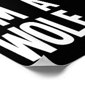 Poster Pretend I'm A Wolf Funny Halloween Party Costume (Coin)