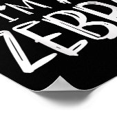 Poster Pretend I'm A Zebra Costume Halloween Party Family (Coin)