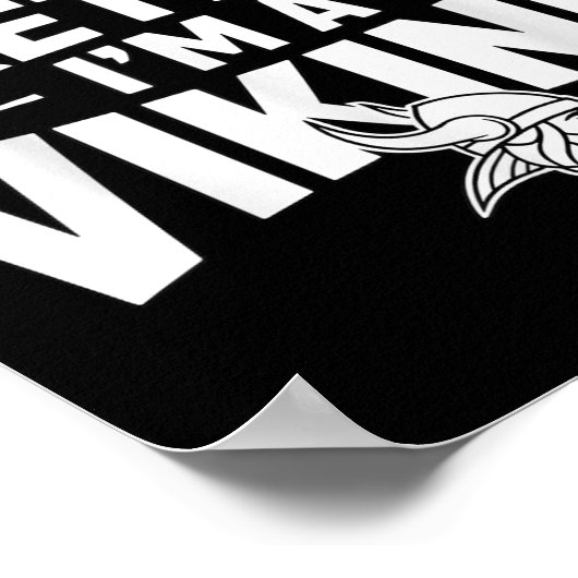 Poster Prétendre que je suis un costume d’Halloween vikin (Coin)