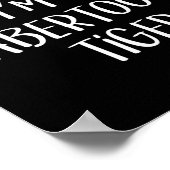 Poster Prétendre que je suis un costume de tigre Sabertoo (Coin)