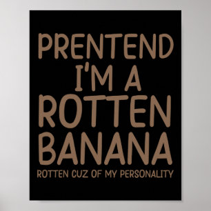 Poster Prétendre que je suis un costume d'Halloween Nana 
