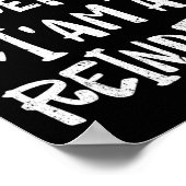 Poster Prétendre Que Je Suis Un Reindeer Hommes Femmes Fa (Coin)