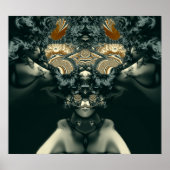 Poster Prêtesse vaudou Steampunk (Devant)