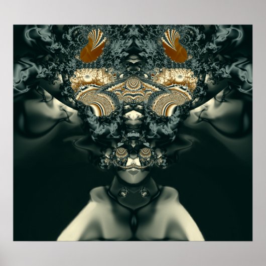 Poster Prêtesse vaudou Steampunk (Devant)