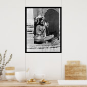 Poster Prêtre Brahman en Inde 1921 (Cuisine)