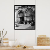 Poster Prêtres devant le Saint Sépulcre Jérusalem 1880 (Cuisine)