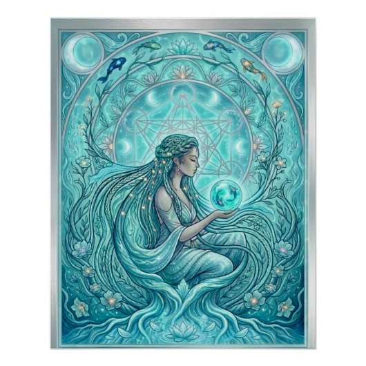 Poster Prêtresse de l'Eau (Devant)