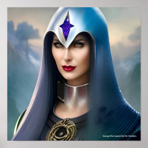 Poster Prêtresse Futuriste