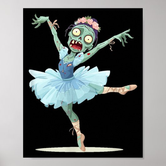 Poster Pretty Ballerina Zombie Costume (Devant)