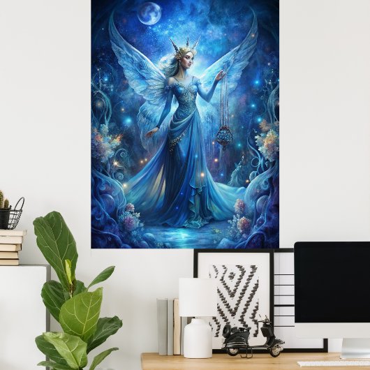 Poster Pretty Fairy in Blue  (Bureau à domicile)