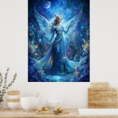 Poster Pretty Fairy in Blue  (Cuisine)