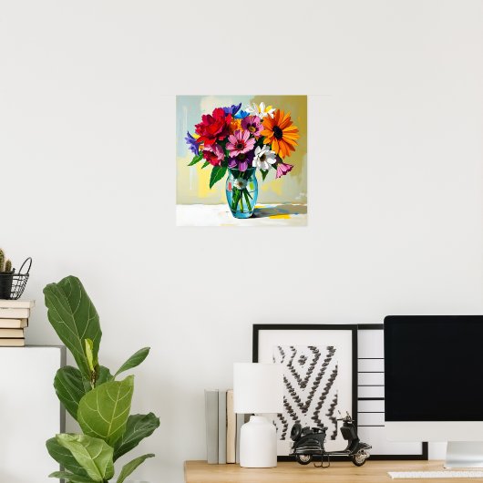 Poster Pretty Floral Design (Bureau à domicile)