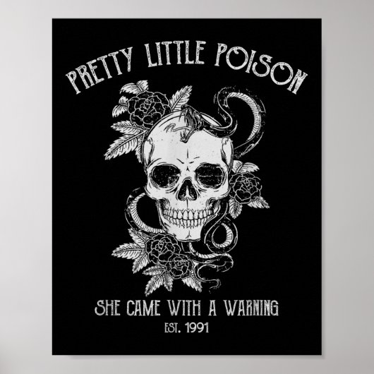 Poster Pretty Little Ison She Came With A Warning  (Devant)