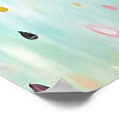 Poster Pretty Modern Deer Art Flower Antlers (Coin)