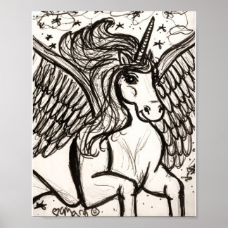 Poster Pretty Pegacorn en vol