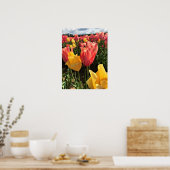 Poster Pretty Spring Tulips in a Field, Oregon (Cuisine)