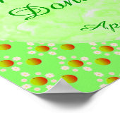 Poster Pretty Spring Wedding Apple blossom and Apples (Coin)