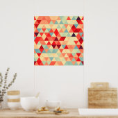 Poster Pretty triangle pattern II + your ideas (Cuisine)