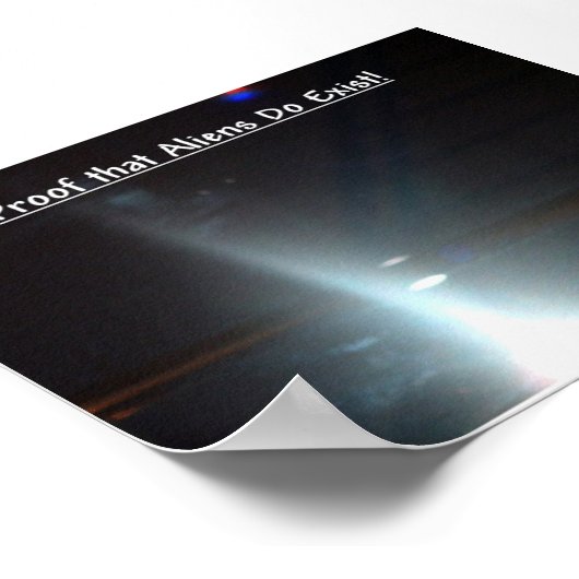 Poster Preuve que les Aliens existent (Coin)
