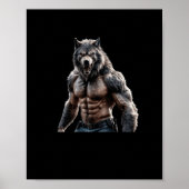 Poster Preuve Werewolf Que La Taille Ne Sticker (Devant)