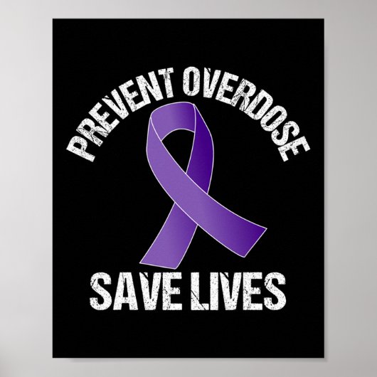 Poster Prevent Overdose Save Lives Opioid Awareness  (Devant)